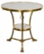 French Empire Style Brass and Marble Eagle Gueridon Table