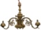 Brass Hanging Light Fixture