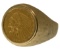 1925 $2 1/2 Gold Coin in 14k Ring