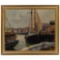 Gordon Hope Grant (American, 1875-1962) 'Gloucester Docks' Oil on Masonite