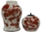 Chinese Iron Red on White porcelain Ginger Jars