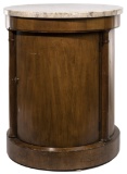 Baker Barrel Table with Marble Top