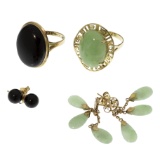 14k Yellow Gold and Semi-Precious Gemstone Jewelry Assortment