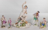 Continental Porcelain Figurine Assortment