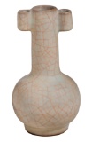 Chinese Celadon Crackle Glazed Hu Form Vase