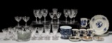 Asian and British Porcelain and Glassware Assortment