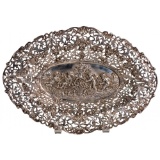 German Silver (800) Pierced Rim Bowl