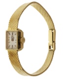 Omega 14k Yellow Gold Case and Band Wristwatch