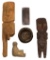 Ethnographic Carved Wood and Pottery Assortment