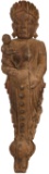 Indian Buddhist Carved Wood Yakshi Sculpture