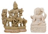 Asian Stone Shiva Figures