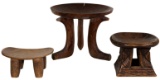 African Carved Wood Seat Assortment