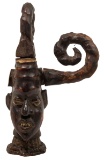 African Carved Wood Bust