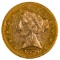 1879 $5 Gold AU Details Ex-Jewelry