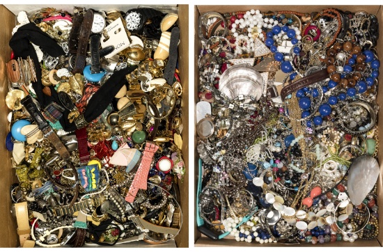 Costume Jewelry and Wristwatch Assortment