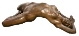 Richard Hallier (American, 1944-2010) 'Stretch' Bronze Sculpture