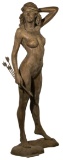Victor Issa (American, b.1954) 'Diana the Huntress' Bronze Sculpture