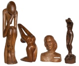 Carved Wood Sculpture Assortment