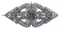 14k White Gold and Diamond Brooch