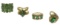 14k Yellow Gold, Emerald and Diamond Ring Assortment