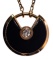 Cartier 18k Rose Gold, Onyx and Diamond 'Amulette de Cartier' Pendant and Necklace