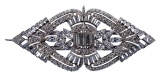 14k White Gold and Diamond Brooch