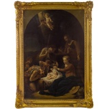 (After) Adrien van der Werff (Dutch, 1659-1722) 'Adoration of the Shepherds' Oil on Canvas
