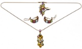 14k Yellow Gold and Semi-Precious Gemstone Jewelry