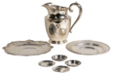 Sterling Silver Trophy Pitcher and Tray Assortment
