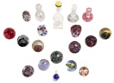 Paperweight and Bottle Assortment