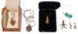 14k Yellow Gold Pendant and Necklace Assortment