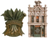 Alice 'Zani' Jacobsen (American, 20th Century) 'Liberty Pawn' and 'Allium' Plaster Relief