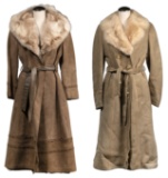 Fur-Collared Suede Coats