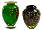 Mayauel Ward Art Glass Vases