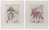 Caroline Lee (American, 1932-2014) Ink on Paper Drawings