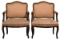 French Provincial Style Upholstered Arm Chairs
