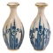 Japanese Gosu Blue Ware Vases