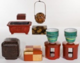 Chinese and Japanese Lacquerware and Ceramic Assortment