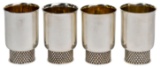 Anthony Elson Sterling Silver Gold Wash Cups