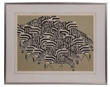 Charley Harper (American, 1922â€“2007) 'Serengeti Spaghetti' Serigraph
