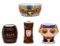 Steve Crane Associates Ceramic Tiki Mug and Bowl Assortment