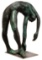 Patinated Bronze Nude Female Sculpture
