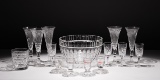 Tiffany, Waterford and Yeoward Glass Assortment
