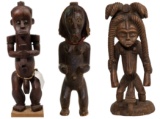 African Fang Reliquary Carved Wood Figures