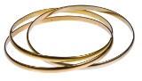 Cartier 18k Gold Trinity Bangle Bracelet