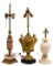 Neoclassical Revival Style Ormolu and Stone Table Lamps