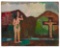 Albert Herbert (English, 1925-2008) 'Eve and Jesus' Oil on Canvas