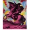 Steven Kaufman (American, 1960-2010) 'Napoleon' Silkscreen on Canvas