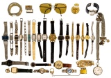 Wristwatch, Pocket Watch and Clock Assortment