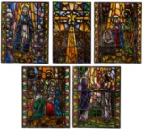 Religious Stained Glass Panel Assortment